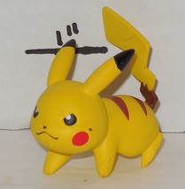 Pokemon Pikachu 1&quot; PVC Anime Figure Cake Topper #3 - £7.54 GBP