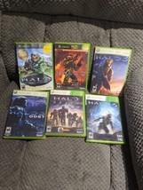 Halo: 1, 2, 3, 4, ODST, &amp; Reach (Microsoft Xbox &amp; Xbox 360) 6 Game Lot - £52.46 GBP