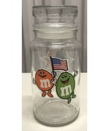 M&amp;Ms 1984 XXIII Olympics Games Clear Glass Jar Canister With Lid Los Ang... - $337.37 MXN