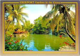 Postcard Bahamas Freeport Beautiful Gardens in the Grove 6 x 4 Inches - $4.95