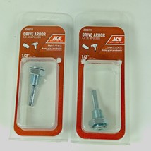 Lot 2 Ace 1/2&quot; Drive Arbor Drill Wire Wheel/Buffer Mandrel Adapter 2099711 - $150.34 MXN
