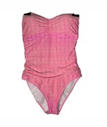 Lilly Pulitzer Layne One Piece Swimsuit Along the Same Line Size 10 Pink... - $859.51 MXN
