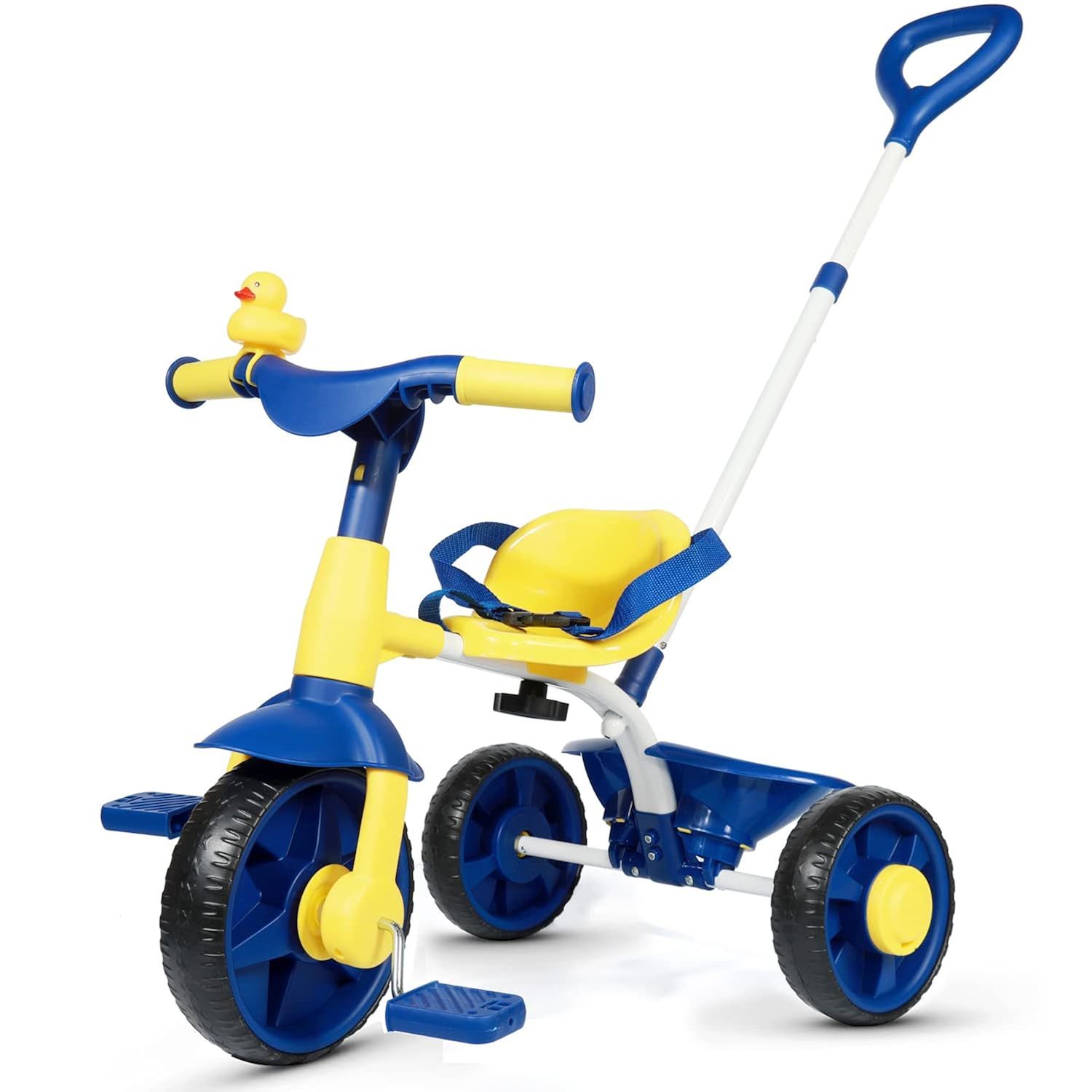2 In 1 Kids Tricycles Age 18 Month To 3 Years, Eva Wheels Upgraded Trikes Gift F