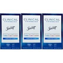 Secret Clinical Strength Invisible Solid Deodorant (1.6 oz., 3 pk.) - £32.76 GBP