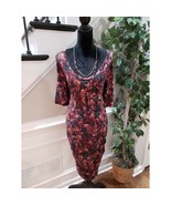 Motherhood Womens Multicolor Floral Scoop Neck Short Sleeve Knee Length ... - $37.65 CAD