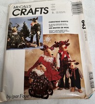 Reindeer And Kids Dolls &amp; Clothes Mr. &amp; Mrs. Reindeer Pattern Christmas Decor - £4.73 GBP