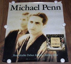 MICHAEL PENN MARCH PROMO POSTER VINTAGE 1989 BMG MUSIC #9692-P-1 - £31.62 GBP