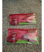 2 Strawberry Shortcake Firefly Dental Travel Kits 2014 Brush &amp; Cap In Zi... - $16.13 CAD