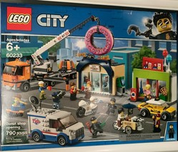 NEW LEGO City Donut Shop Opening 60233 790 PCS IN ORIGINAL BOX SEALED Re... - £102.21 GBP