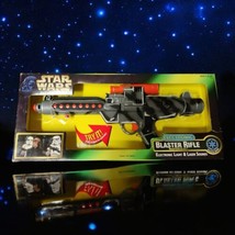 Star Wars The Power Of The Force Electronic Blaster Rifle Light Laser Sound Vtg - £111.98 GBP