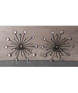 Atomic Starburst Jeweled Hanging Wall Decoration MCM 8&#39;&#39; Sconce Candle H... - $60.55