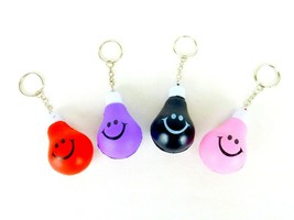Stress Relief Key Chain, Smiley Face Light Bulb, Choice of 4 Colors, #LO... - £3.89 GBP