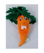 Vintage Kids Garden Babies Crunchy Carrot 10&quot; Plush Bean Bag Stuffed Animal - £12.54 GBP