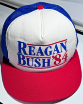 Retro Mesh Reagan Bush &#39;84 Kemo Sabe Hat Mesh Trucker Style USA Snap Back - £14.72 GBP