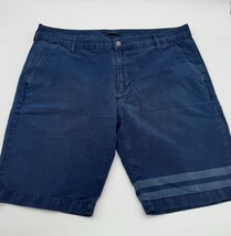 SEVEN FOR ALL MANKIND MENS DARK BLUE CHINO CASUAL SHORTS Golf SIZE 36 - £15.40 GBP