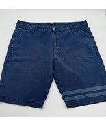 SEVEN FOR ALL MANKIND MENS DARK BLUE CHINO CASUAL SHORTS Golf SIZE 36 - £15.45 GBP