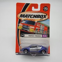 Matchbox Pontiac Piranha #73 Blue Diecast Kids Cars of the Year 95265 NEW - £7.79 GBP