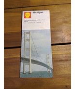 Vintage 1972 Shell Michigan Brochure Map - €10,41 EUR