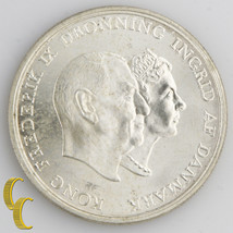 1960 Cs Danimarca 5 Corone ( Fior di Conio, Bu ) Matrimonio Anniversario... - £41.38 GBP