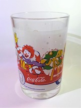 Coca Cola x McDonald&#39;s Mascot (Ronald) 2001 Christmas Tumbler Drinking Glass - £22.30 GBP