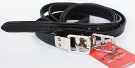 Equestrian Horse Tack Adult English Saddle Stirrup Leathers Black 60 804... - $34.64