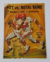 Notre Dame Pitt 1964 Football Official Program Vintage - £19.56 GBP