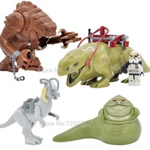 5pcs Star Wars Minifigures Tauntaun Jabba Rancor Dewback Stormtrooper Block - £36.76 GBP