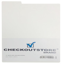 CheckOutStore White Plastic Record Dividers 12 1/2 x 13 for 12&quot; LP Vinyl... - $28.69+