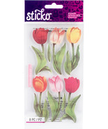 Sticko Vellum Stickers-Tulips - £11.09 GBP