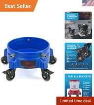Bucket Dolly with Wheels - 5-Wheel Rolling Cart for Effortless Detailing - $119.53