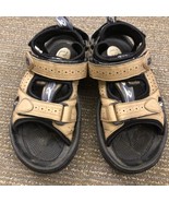 Footjoy Golf Sandals Soft Spikes Leather Women&#39;s Size 6M Tan/brown - $32.01 CAD