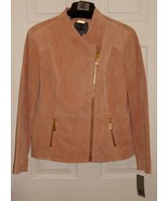 Queen Collection by Queen Latifah Women Mauve Pink Leather Moto Jacket w... - £25.16 GBP