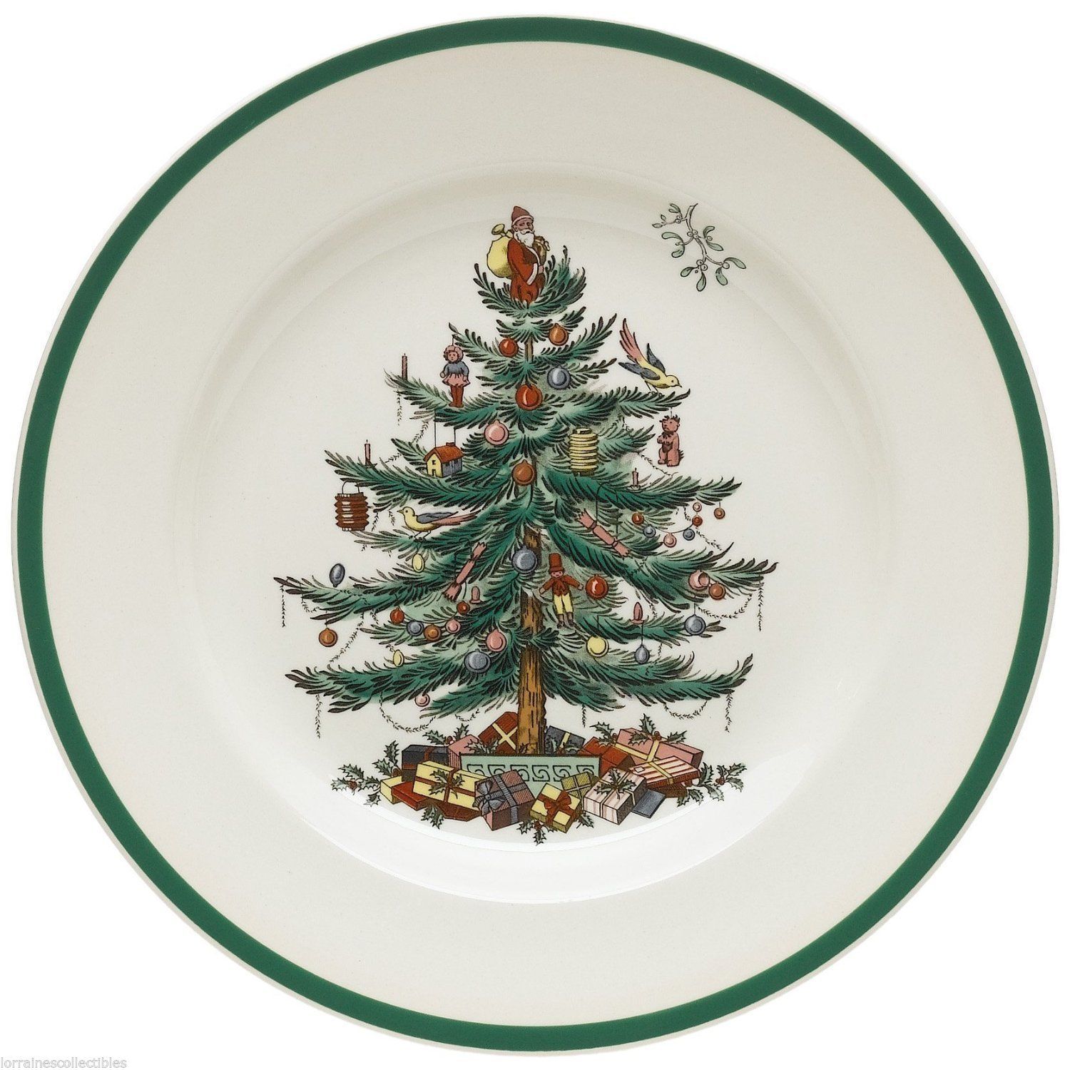 ENGLAND S3324-U SPODE CHRISTMAS TREE DINNER PLATES (S) SET OF 2 - $49.49