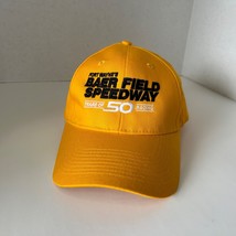 Baer Field Speedway Hat Fort Wayne IN 50 Years of Racing Yellow Cap Adju... - $37.73