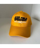 Baer Field Speedway Hat Fort Wayne IN 50 Years of Racing Yellow Cap Adju... - £29.51 GBP