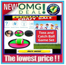 ✅?Paddle Catch Ball &amp; Frisbee Bundle Tossing Game Stick Ball???Buy Now??️ - £23.37 GBP
