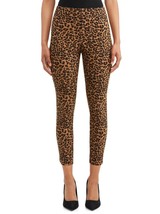 Leopard Animal Print Millennium Skinny Crop Side Zipper Pants Junior Sz 2 NEW - £6.34 GBP