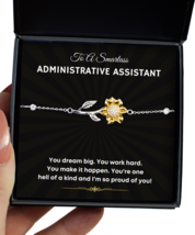 Administrative Assistant New Job Promotion Bracelet Birthday Gifts - Sunflower  - $49.95