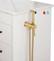 Gold Concealed Hot And Cold Bidet Spray Set Mounted On The, Muslim Shower - £79.73 GBP