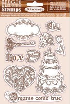 Stamperia Cling Rubber Stamp 5.5&quot;X7&quot;-Dreams Came True, Sleeping Beauty - $13.88