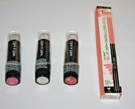 Wet N Wild Silk Finish Lipstick #526C :#540A &amp; #501C +Gel Lip #659D Lot ... - $10.25