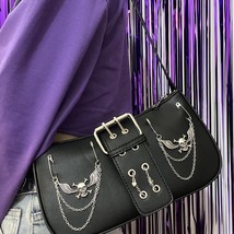 HAEX Skeleton Chains Women&#39;s Bag 2022 Trend Y2k Heart Bolso Mujer Fashion Punk H - £31.32 GBP