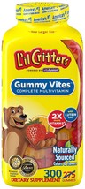 300 L&#39;il Critters Gummy Vites Complete Multivitamin Dietary Supplement Bear 4/21 - £11.81 GBP