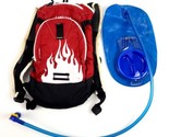 Camelbak Mini Mule. 1.5 L Kids Hydration Pack With Bladder Red White Flames - $24.74