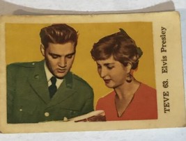 Elvis Presley Vintage Dutch Gum Trading Card #68 Elvis In Military With Girl - £5.51 GBP