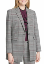 Calvin Klein Womens One Button Jacket, Black/Multi, Size 10 - $54.45