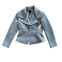 Etcetera Womens Blue Boucle Blazer Jacket Size 4 Polyester/Wool Blend MS... - $58.08 CAD