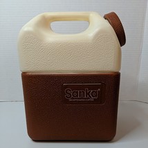 Vtg Sanka Decaf Coffee Pitcher To Go Jug Carrier Traveler Plastic 9.5&quot;x6... - $23.36