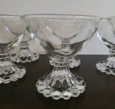 Vintage Anchor Hocking Berwick Boopie 6 Piece Sherbet Clear Glass, Desse... - £29.82 GBP