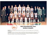 1983 PHILADELPHIA 76ers team 8X10 PHOTO BASKETBALL NBA SEVENTY SIXERS CH... - £3.98 GBP